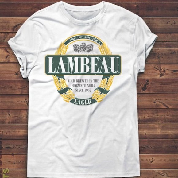 Lambeau Lager, Green Bay Packers, Aaron Rodgers, Lambeau Field shirt tee - Picture 1 of 2